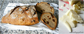 Raisin Bread Toasts with Braided String Cheese & Honey on Diane's Vintage Zest!