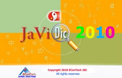 Từ điển Nhật Việt Nhật JaViDic 2010