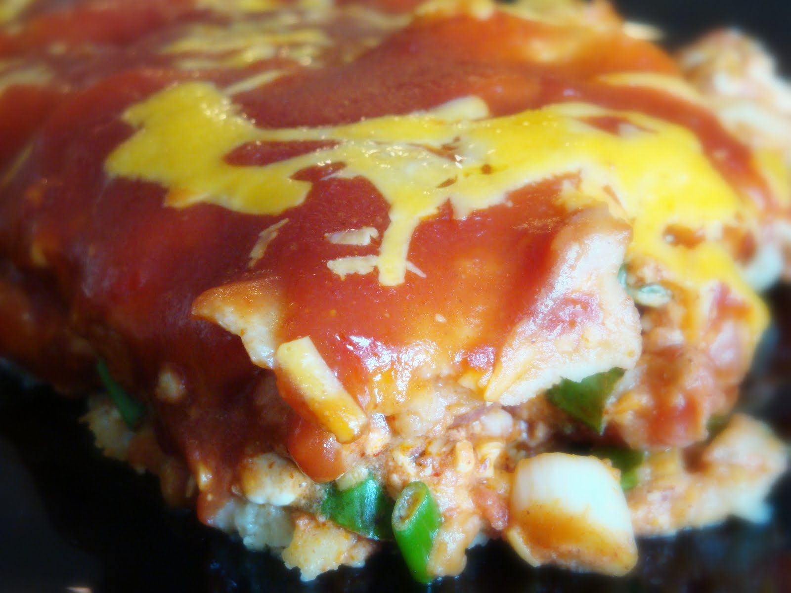 Alida's Kitchen Cheese Enchilada Casserole