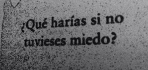 ¿Qué harías si no tuvieses miedo?