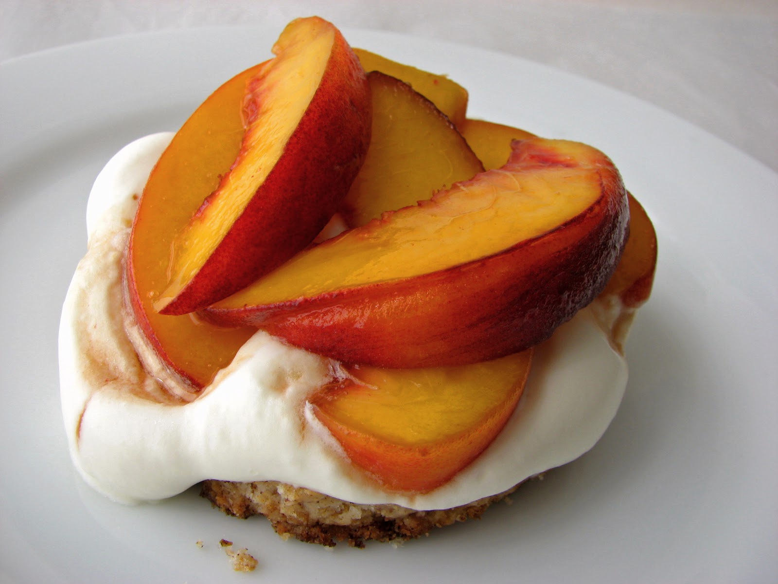 pastry studio Cinnamon Pecan Biscuits with Peaches and Cream