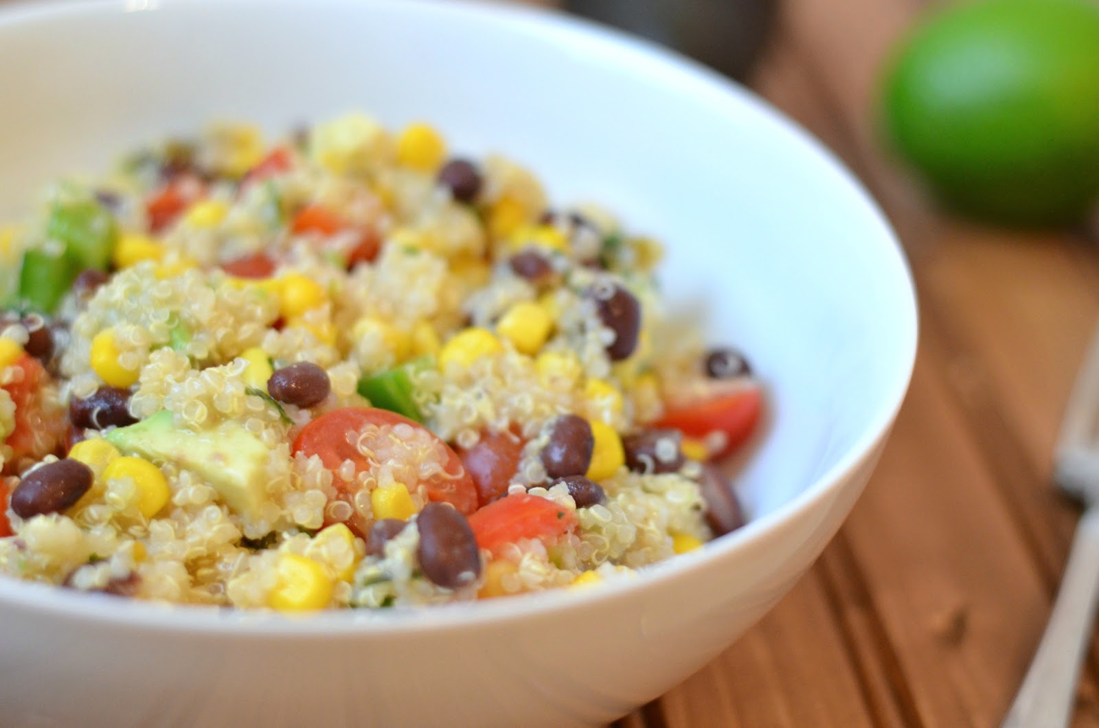 The Savvy Kitchen Quinoa and Black Bean Salad (GlutenFree)