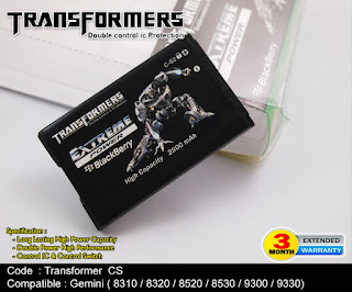 Baterai Blackberry Double Power CS-2 Transformer
