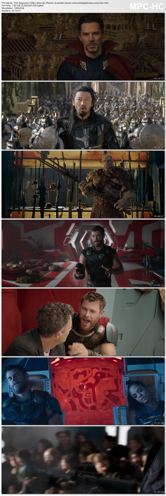 Capturas de la película.