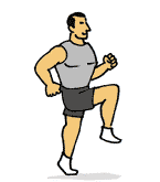 image: http://imageofscience.blogspot.com/2012/07/best-workouts-without-equipments.html jogging in place