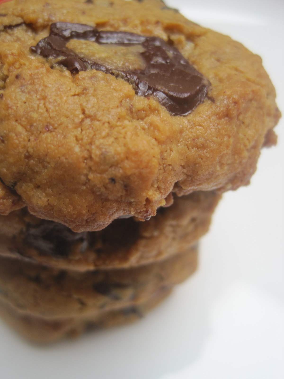 Flourless Peanut Butter Dark Chocolate Chunk Cookies