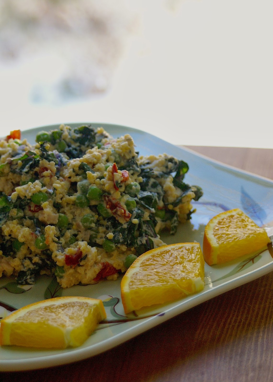 Margaret's Dish Ricotta Millet Risotto with Sweet Peas