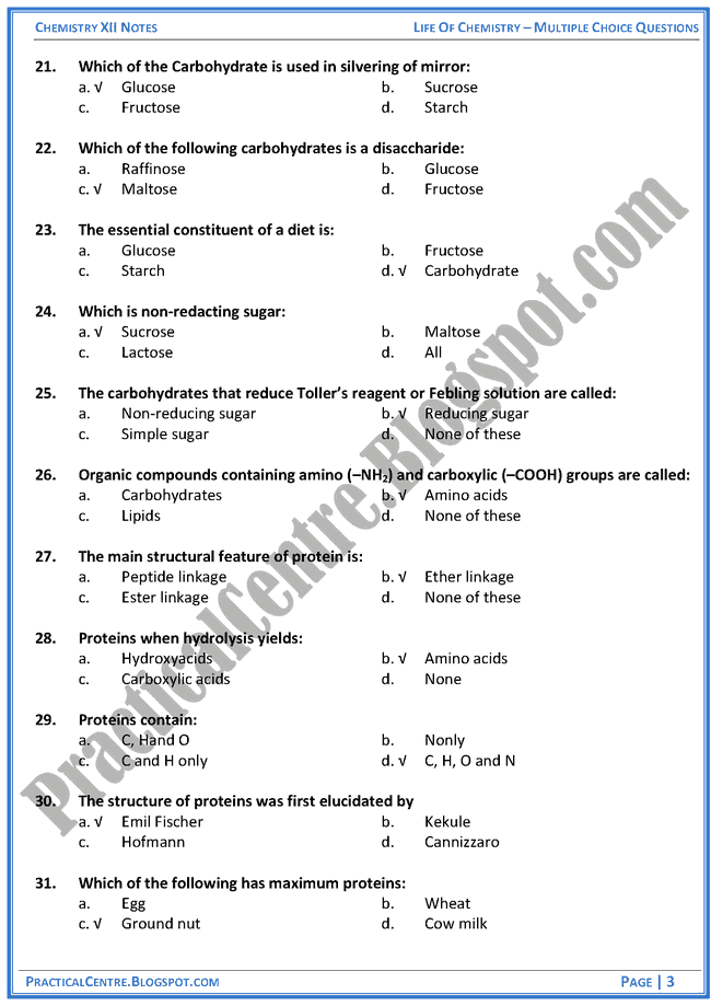 life-of-chemistry-mcqs-chemistry-12th