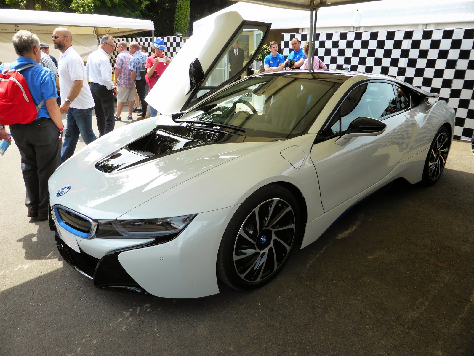 BMW i8 in the supercar paddock