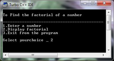 Write A Program In C To Find Factorial Using Function In C++