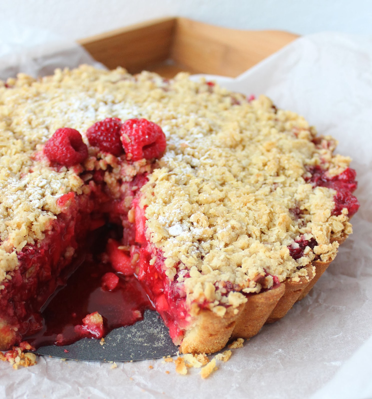 M's Bakery Pita od malina i jabuka / Crumble Raspberry Apple Pie