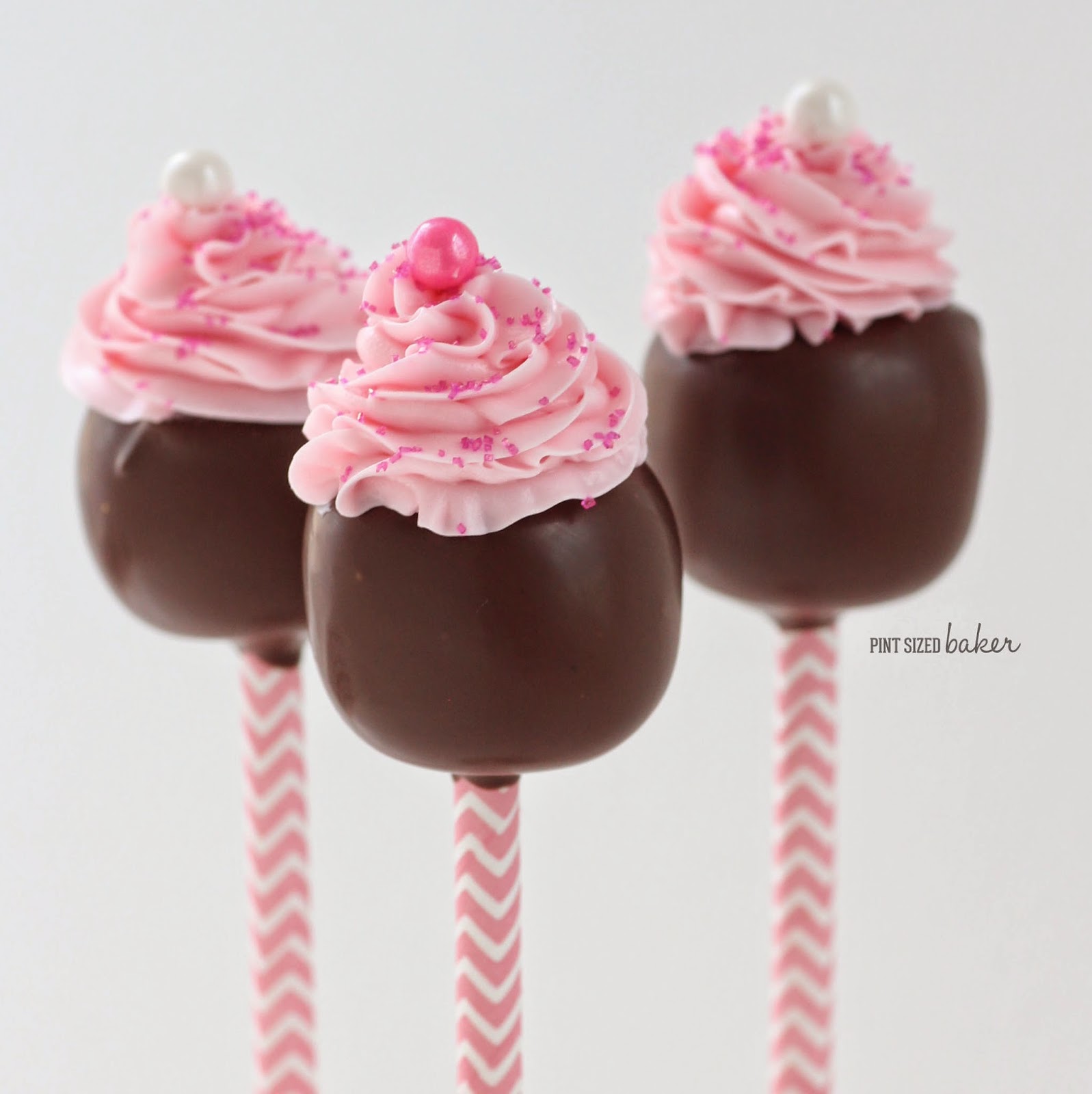 Frosting Topped Cupcake Cake Pops Pint Sized Baker