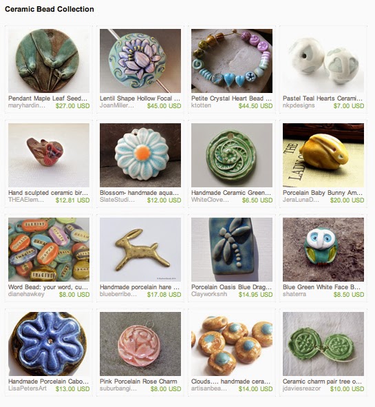 Love My Art Jewelry Ceramic Beads on Etsy and Berks Bead Bazaar