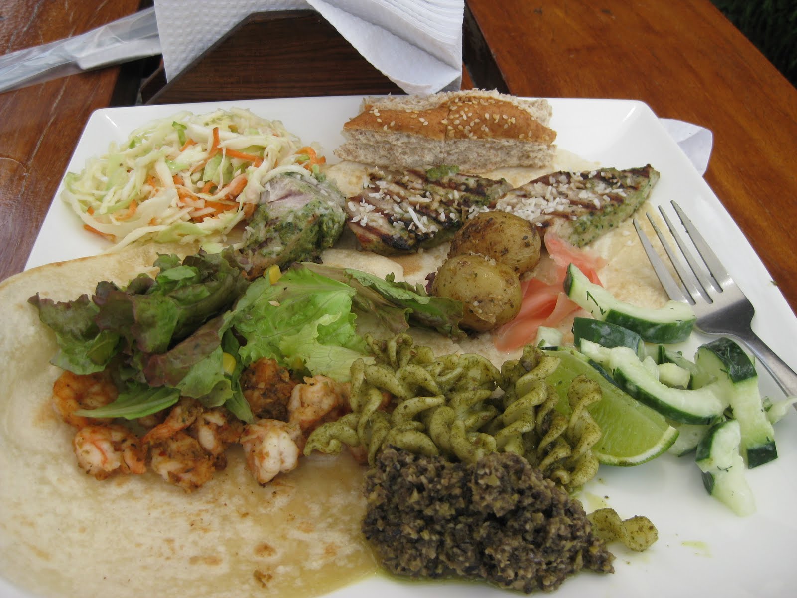 Costa Rica Blogging Great Food at Jaco's Taco Bar Restaurant