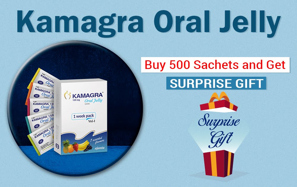 Buy Kamagra oral jelly 500 Sachets and get a surprise gift