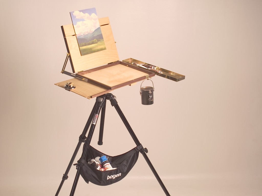 Maria Randolph, Artist Plein Air Easel Setup