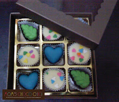 Chocolate in 9 cavity box