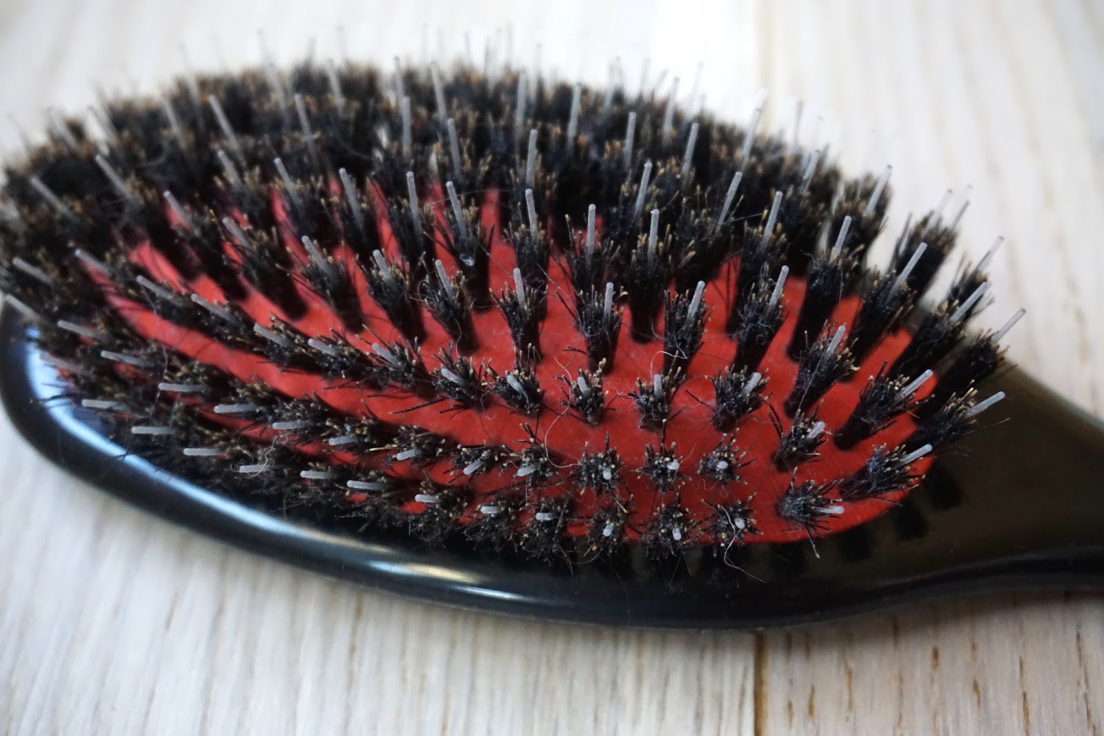 Denman Medium Natural Bristle with Quill Porcupine Style Grooming Brush