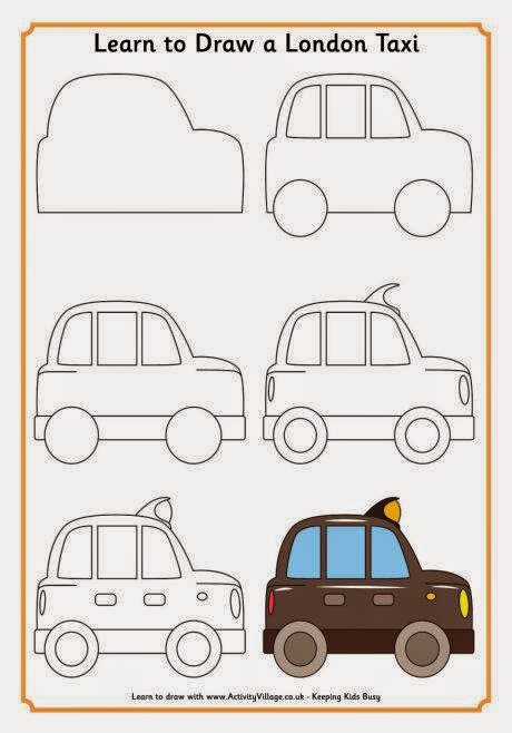 Activities For Kids Learn To Draw Car For Kids