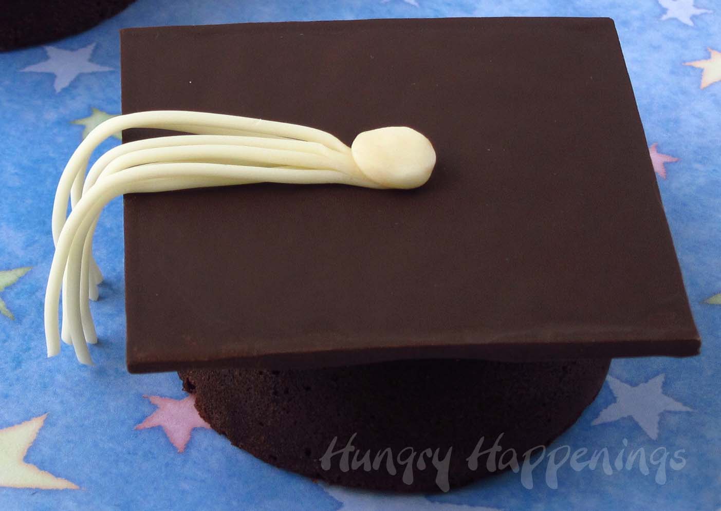 Luscious and creamy flourless chocolate cake graduation ...