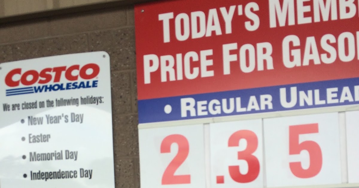 Current Costco Gas Prices (Feb. 7, 2015 Redwood City, CA) Costco