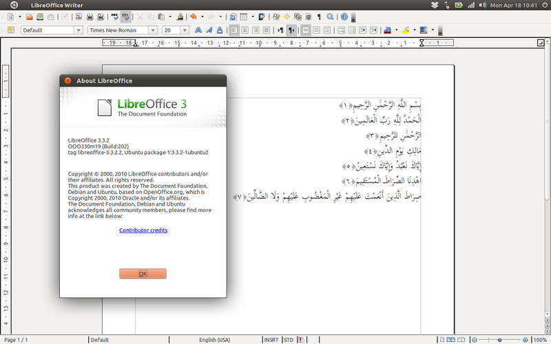qioo insert holy quran verses in your document openoffice english download