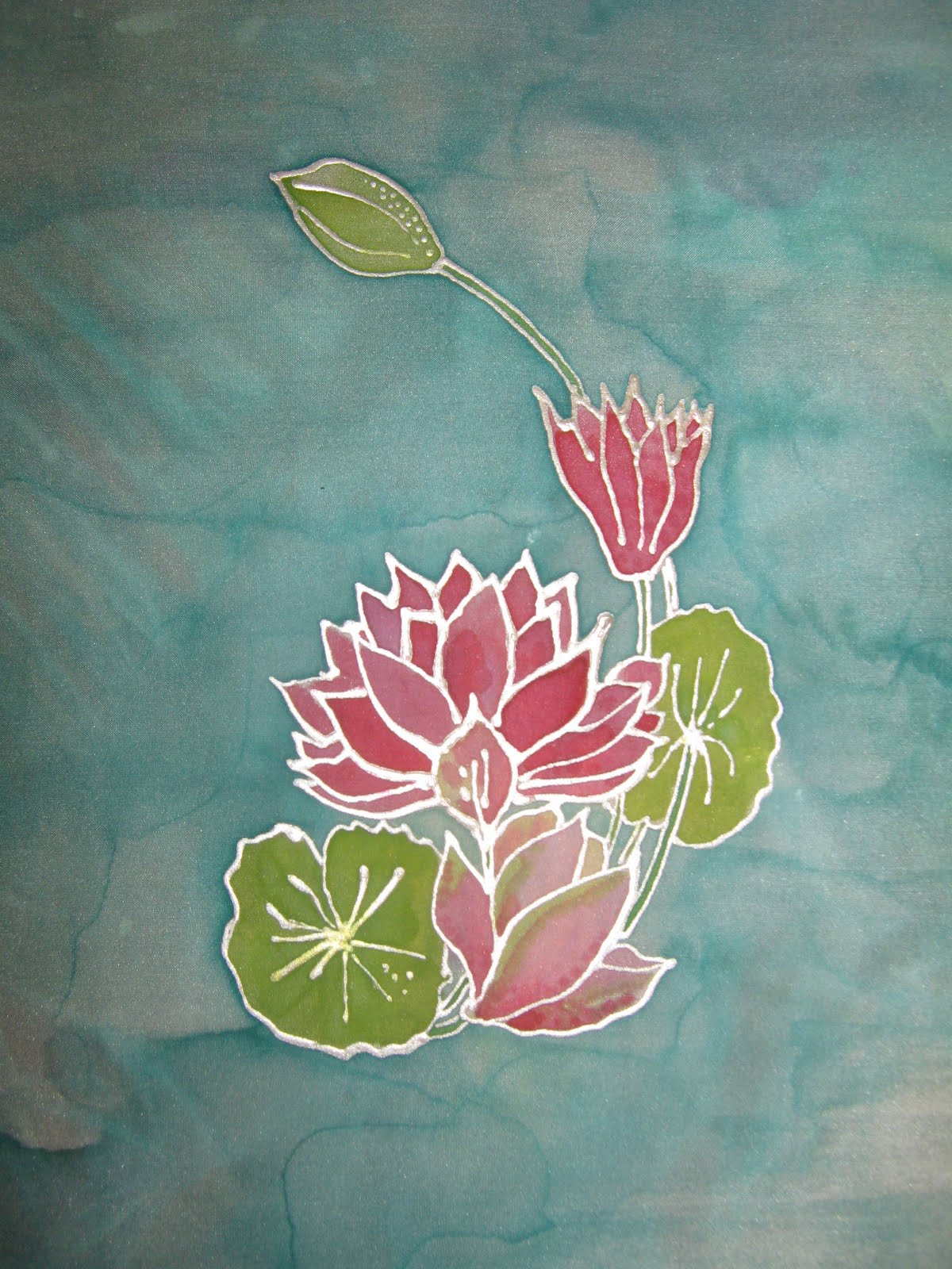 Hayley Fern Silk painting