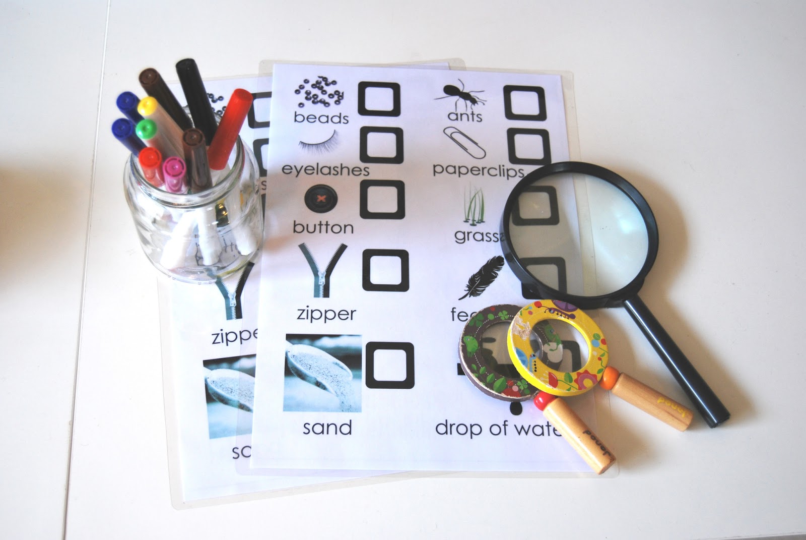 A Little Learning For Two Tiny Treasure (Magnifier Treasure Hunt)