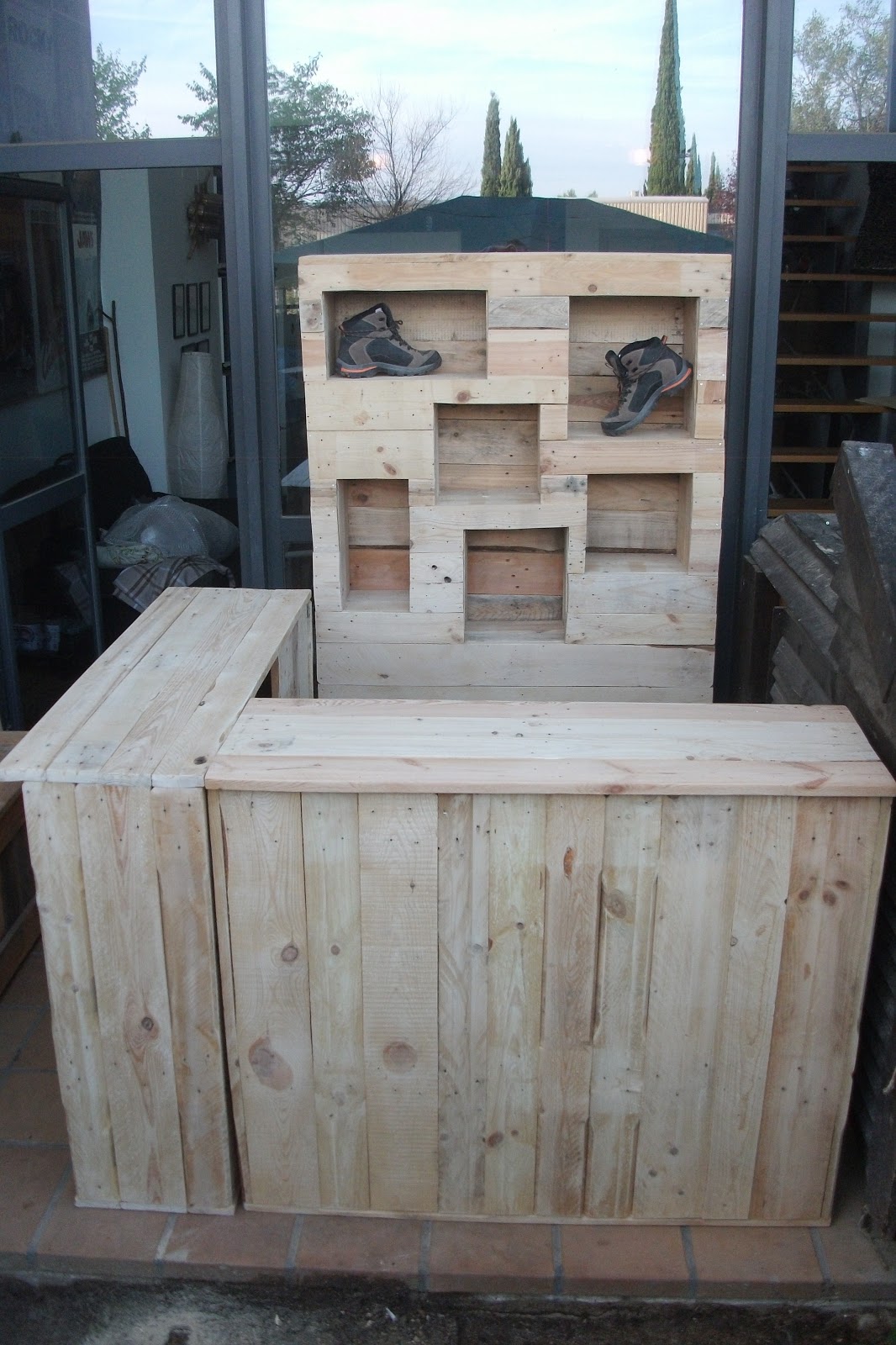 renovARTE con palets: Librerias, estanteria, mostradores y mas...