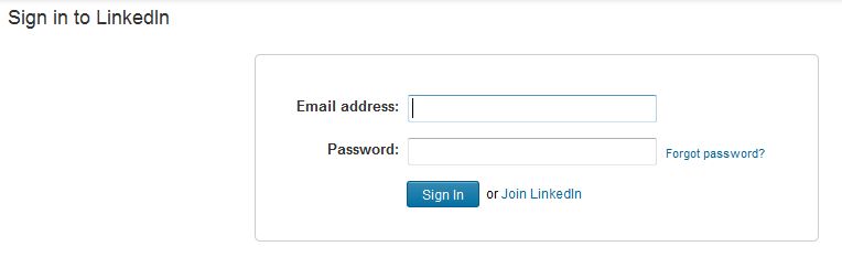 log in with linkedin