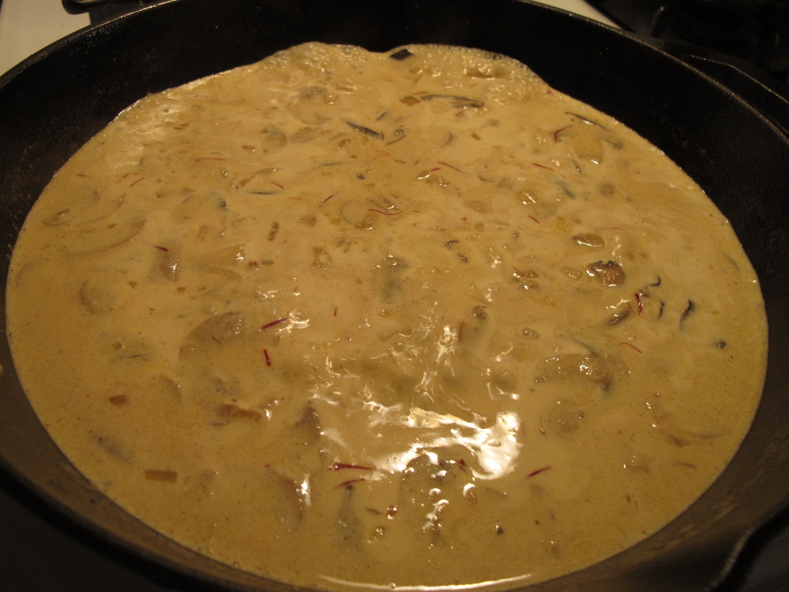 Escaping the Rat Race Veal Scaloppini with Saffron Cream Sauce