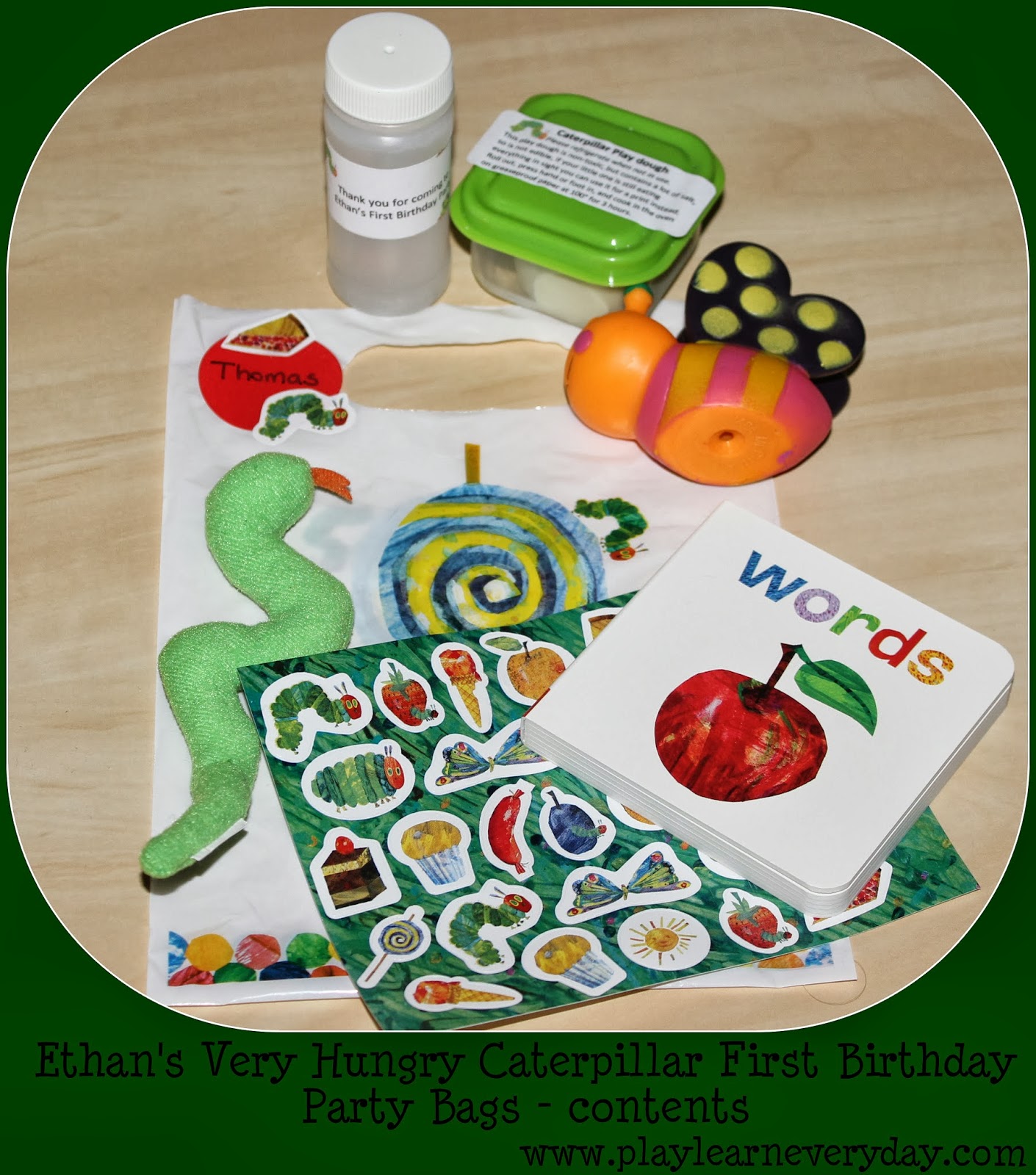 Ethan's Very Hungry Caterpillar First Birthday Party Play and Learn