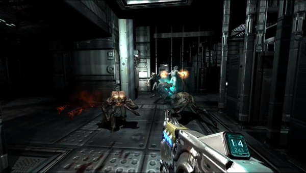 Doom 3 gameplay