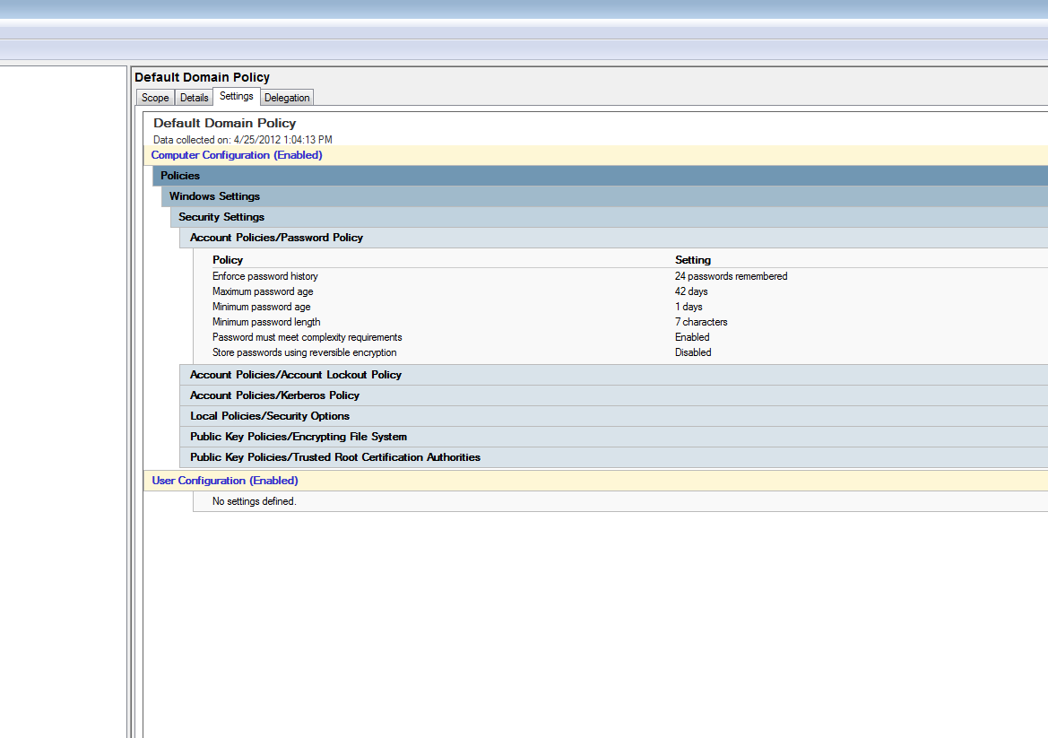 How to Change the Password Policy on Server 2008. You configure the password policy on your Windows 2008 server network by using the group policy object.