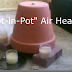 Candle Powered Air Heater - DIY Radiant Space Heater - flower pot heater 