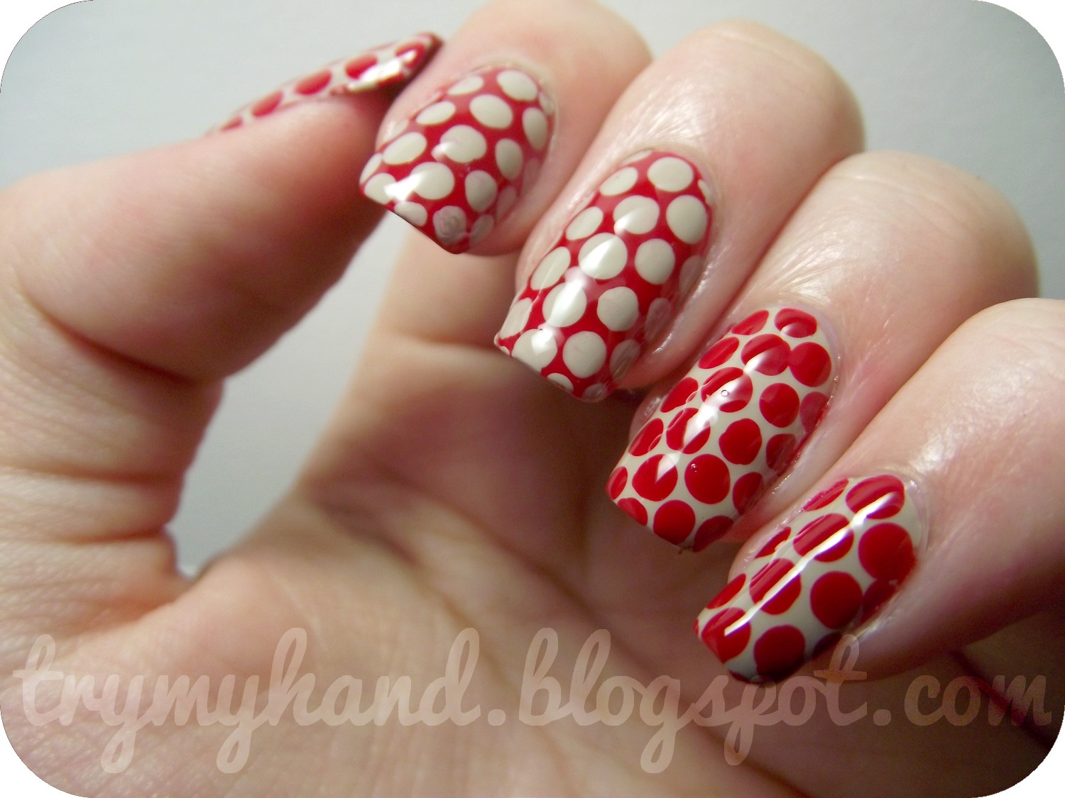 Try My Hand: 15 Day Nail Challenge Day 9 : Red Nails