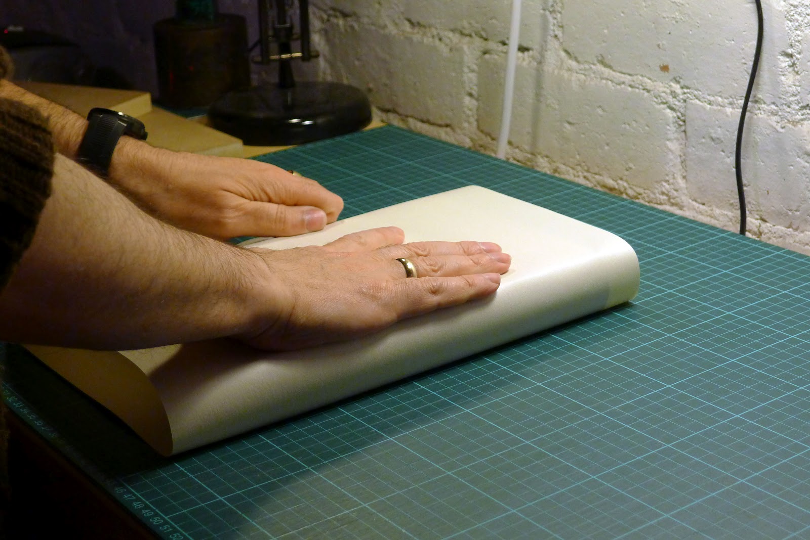 Papercut Bindery 8. Paring the Leather