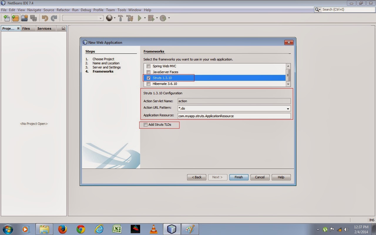 How to write custom tags in struts