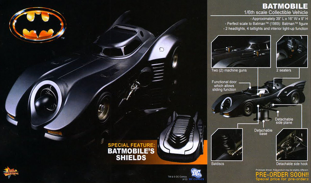 Batmobile - Batman (1989) - Hot Toys 1/6 Scale Vehicle