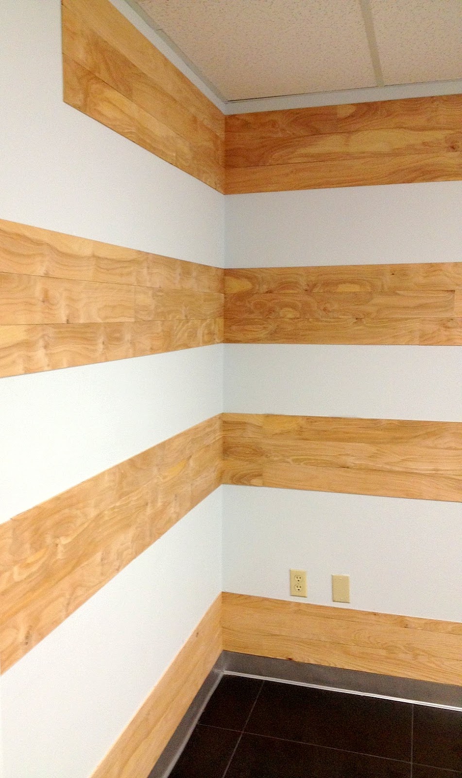 wood feature wall