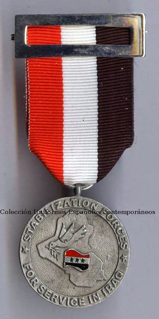 Uniformes españoles contemporáneos del ejército español MEDALLA DE LA