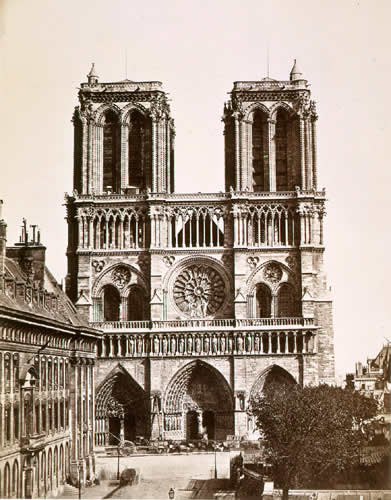 Fascinating Historical Picture of Notre Dame Paris in 1850 