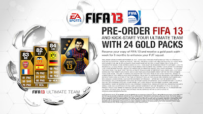 FIFA 13 Ultimate Edition - 24 Gold Packs