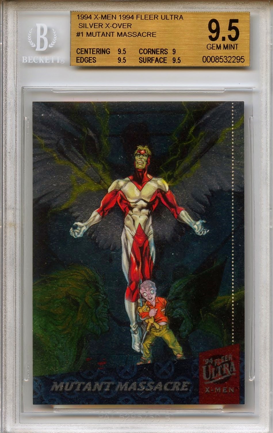 Graded Marvel Cards 1994 Fleer Ultra X Men Silver X Overs Mutant