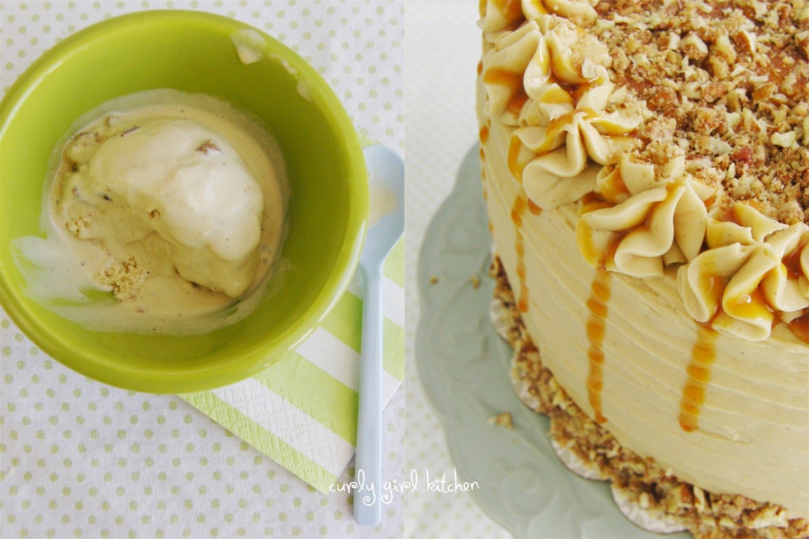 Curly Girl Kitchen Butter Pecan Ice Cream and a Pie in a Cake