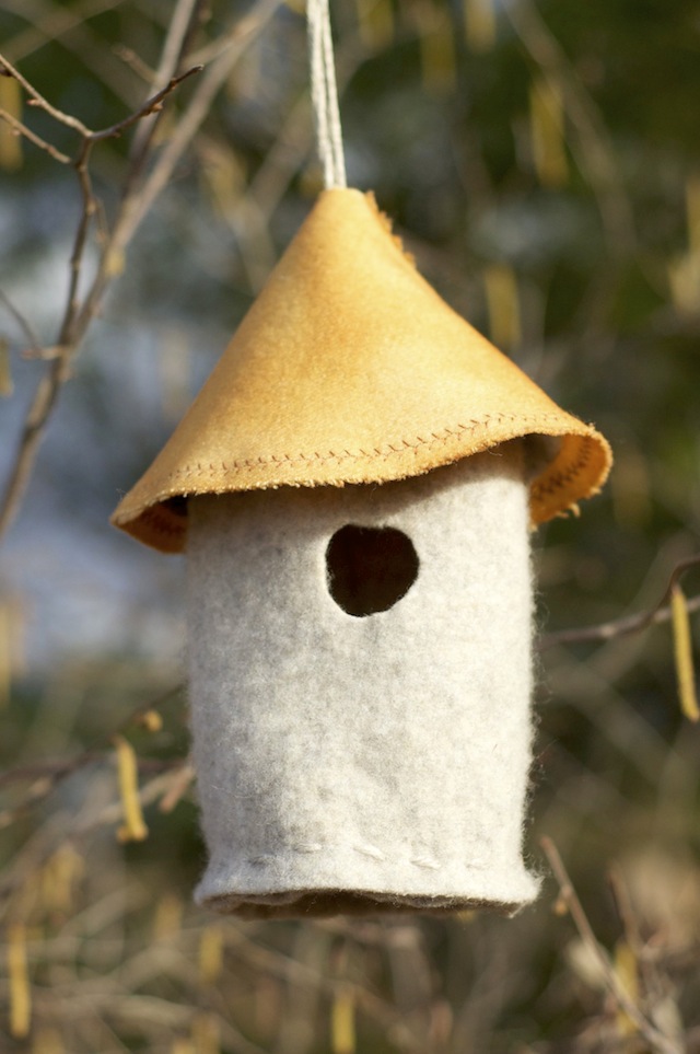 The Sitting Tree Felted Birdhouse