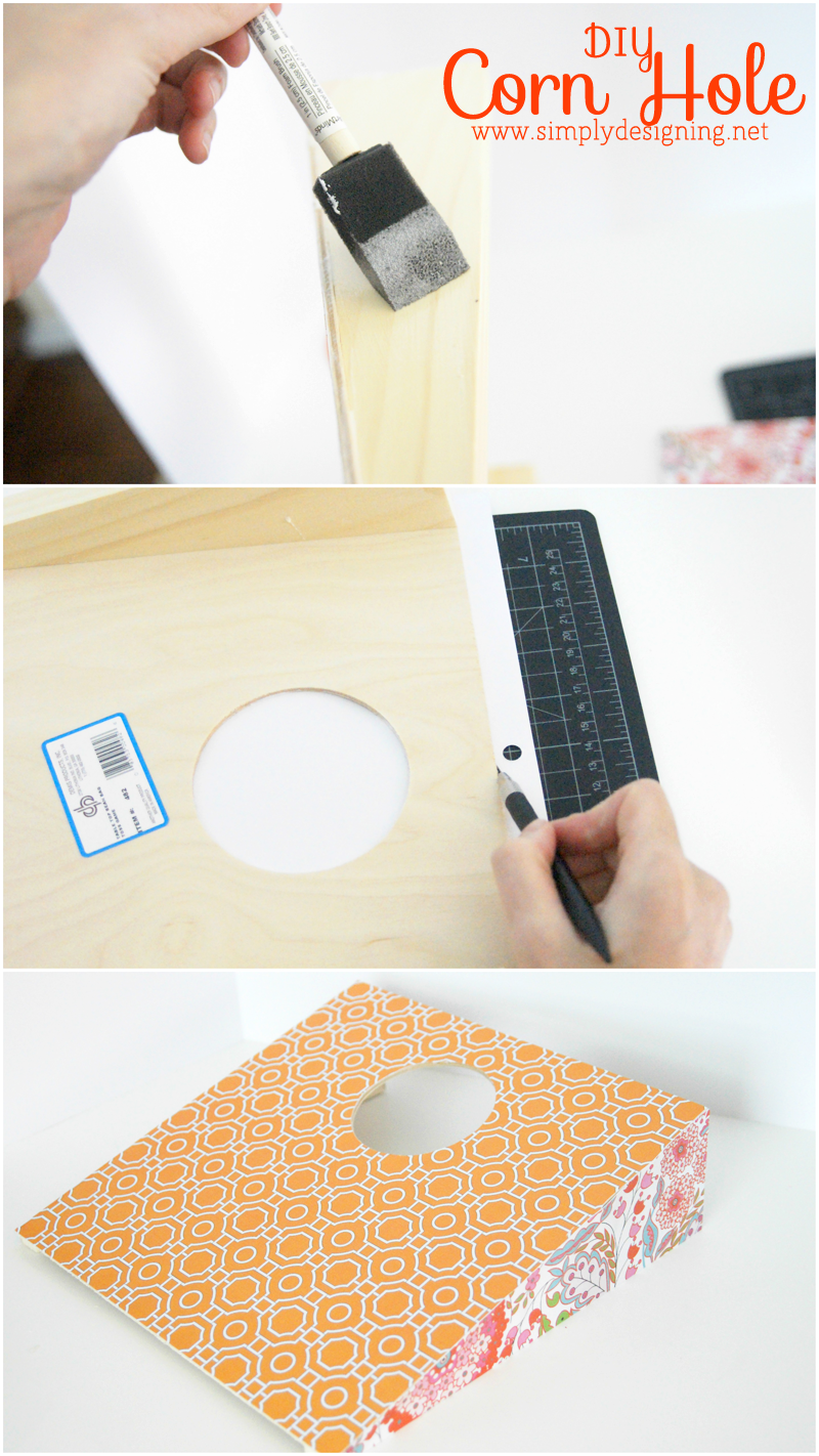 DIY Corn Hole | click to see how to create this really fun and simple corn hole game with bean bags! #cornhole #outdoorgames #kids #crafts DIY Corn Hole | click to see how to create this really fun and simple corn hole game with bean bags! #cornhole #outdoorgames #kids #crafts