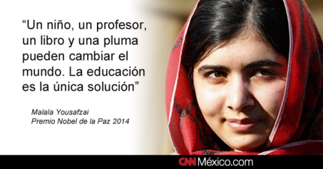 Malala, Premio Nobel de la Paz