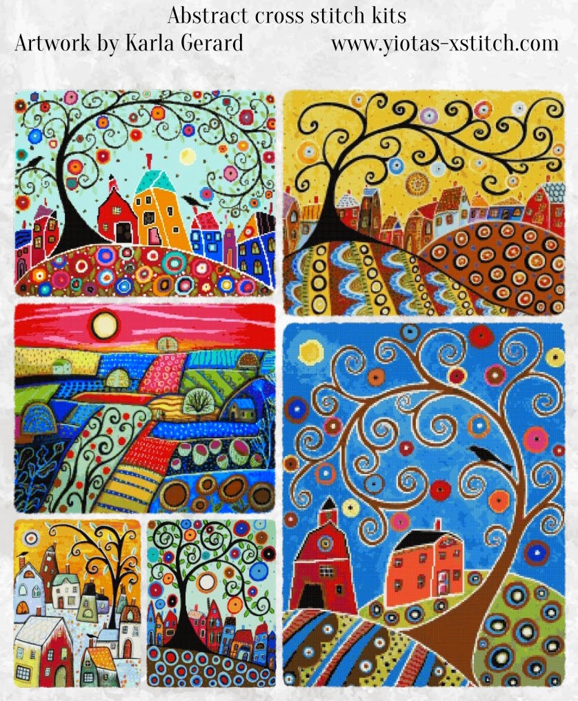 Yiota's Cross Stitch Abstract landscapes and scenery cross stitch kits