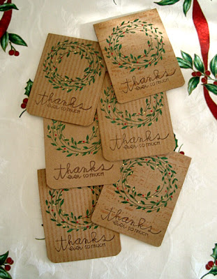 Judy's Card Corner: Christmas Thank You Cards - Part 2
